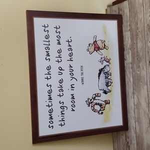 Charming Winnie the Pooh Plaque by Disney